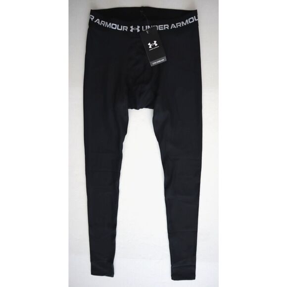 Under Armour 1388471-001 Men's Sz M Black ColdGear OG Compression Leggings - Picture 1 of 10